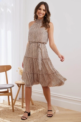 Marley Dress - Leopard Subtle Comfort