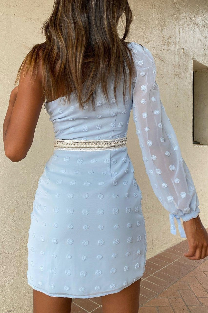 Alira Mini Dress - Sky Blue Vacation Outfit