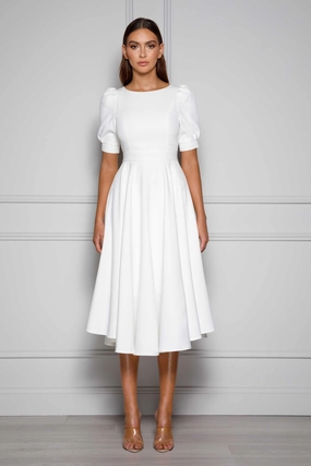 Edith Dress - White FlexibleClosure