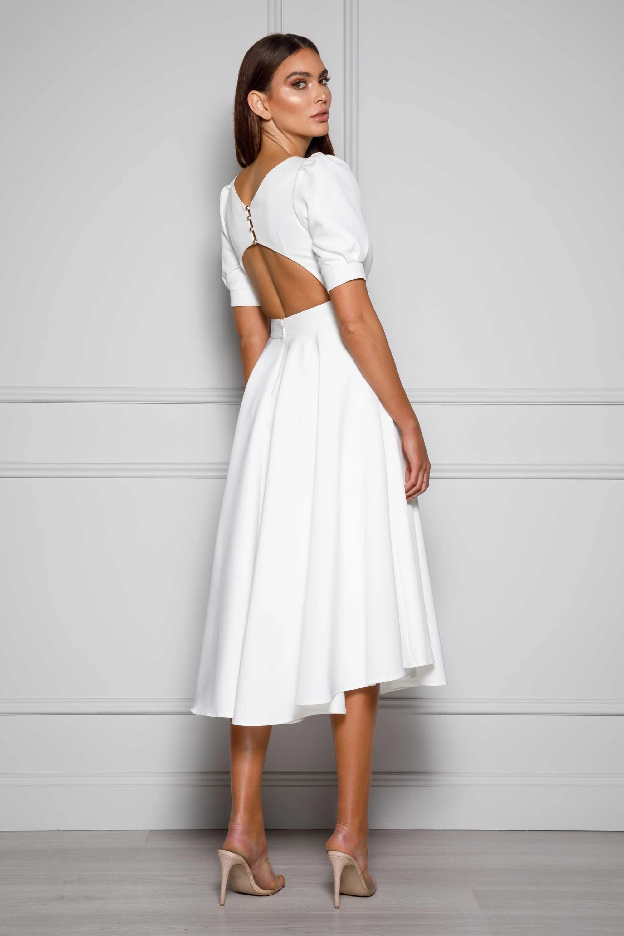 Smart Blend Edith Dress - White