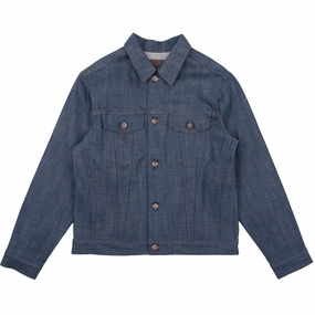 Denim Jacket  - Kawataro Selvedge - Indigo Elastic waist