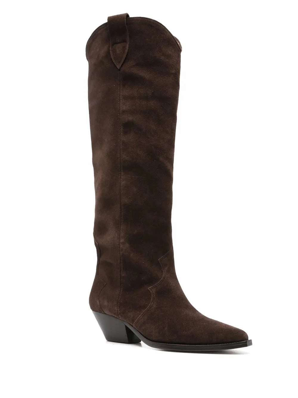 Comfortable interior Denvee Boots in Chocolate Suede
