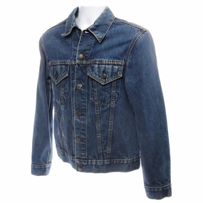 VINTAGE LEVIS TYPE 3 JACKET 2 POCKETS SINGLE STITCH 1980S SIZE 40 MADE IN USA All weather Microfiber Technology