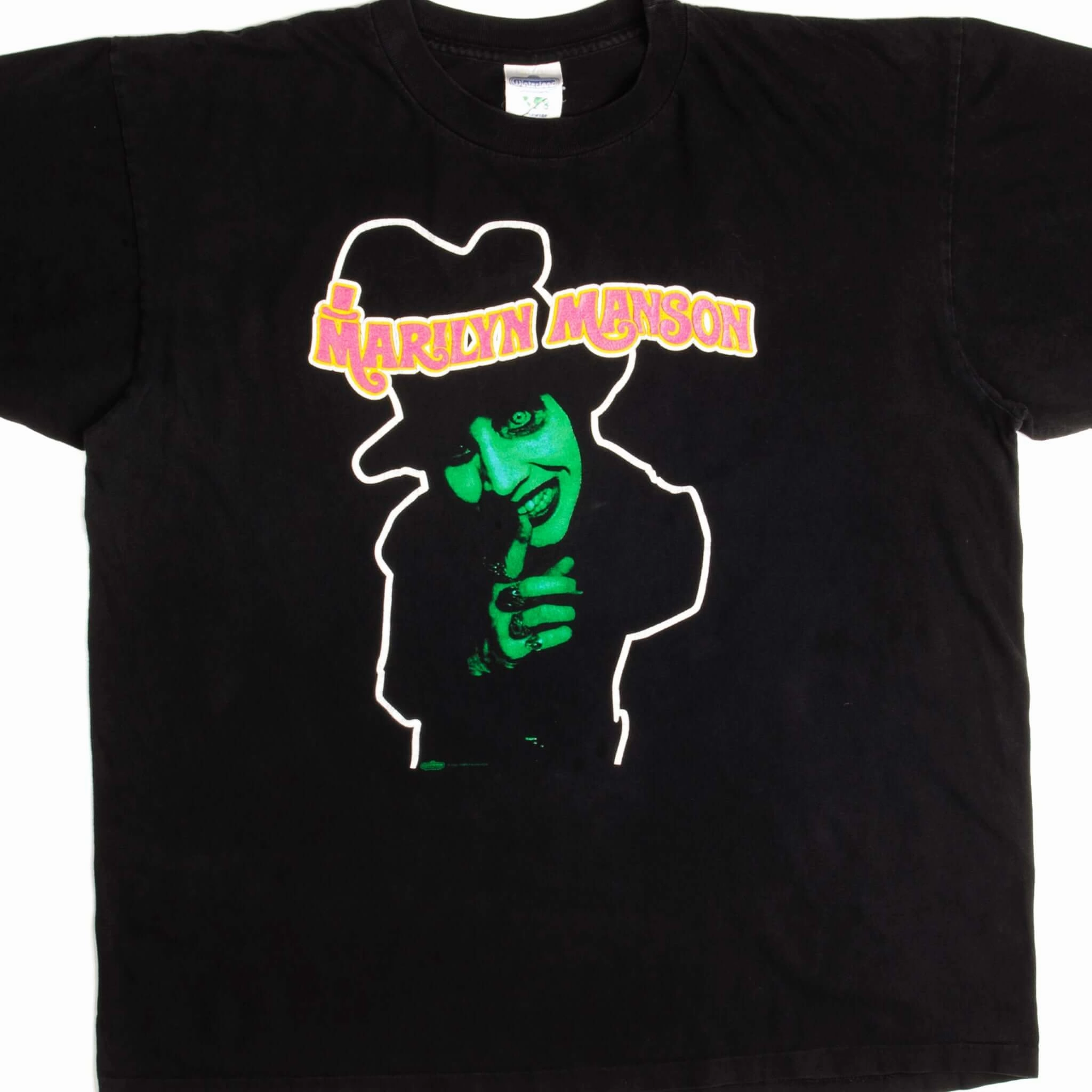 Pre Shrunk Cotton Stretchable Weave VINTAGE MARILYN MANSON TEE SHIRT 1995 SIZE 2XL