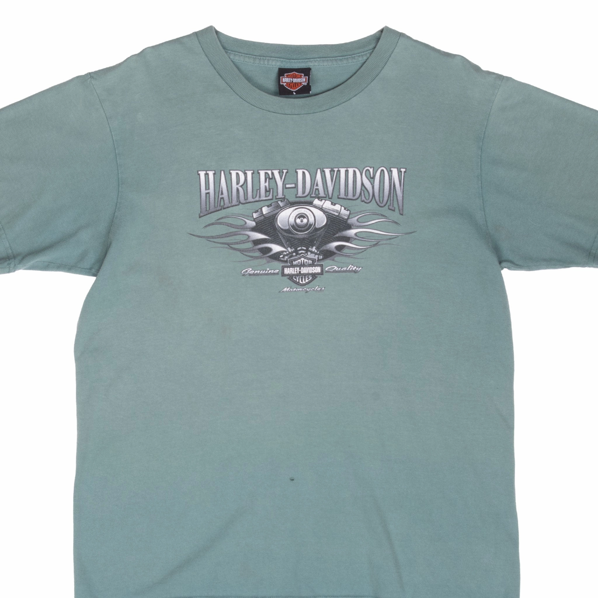 Running Speed Performance Wear VINTAGE HARLEY DAVIDSON SANDY UTAH SAGE GREEN TEE SHIRT 2005 LARGE