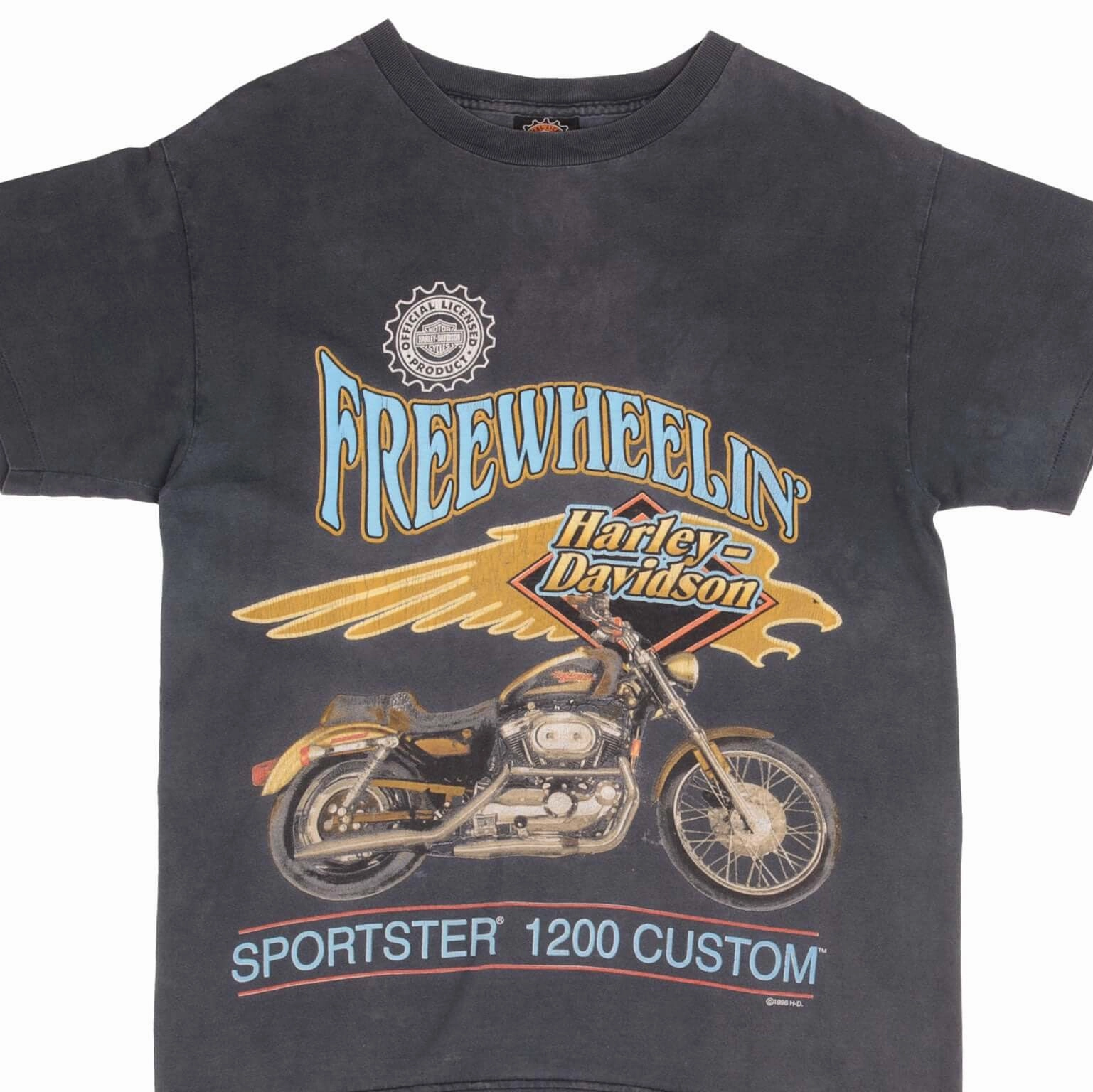 Timeless casual wear VINTAGE HARLEY DAVIDSON FREEWEELING TEE SHIRT 1996 SIZE MEDIUM MADE IN USA