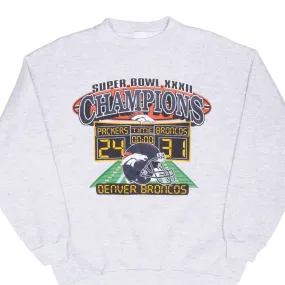product rating VINTAGE NFL DENVER BRONCOS SUPER BOWL XXXII CHAMPIONS 1998 SWEATSHIRT LARGE