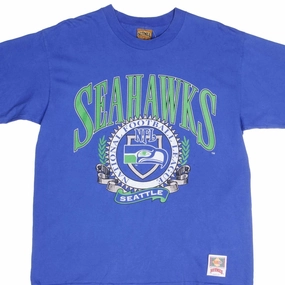 VINTAGE NFL SEATTLE SEAHAWKS TEE SHIRT 1990S SIZE LARGE MADE IN USA Classic Smart