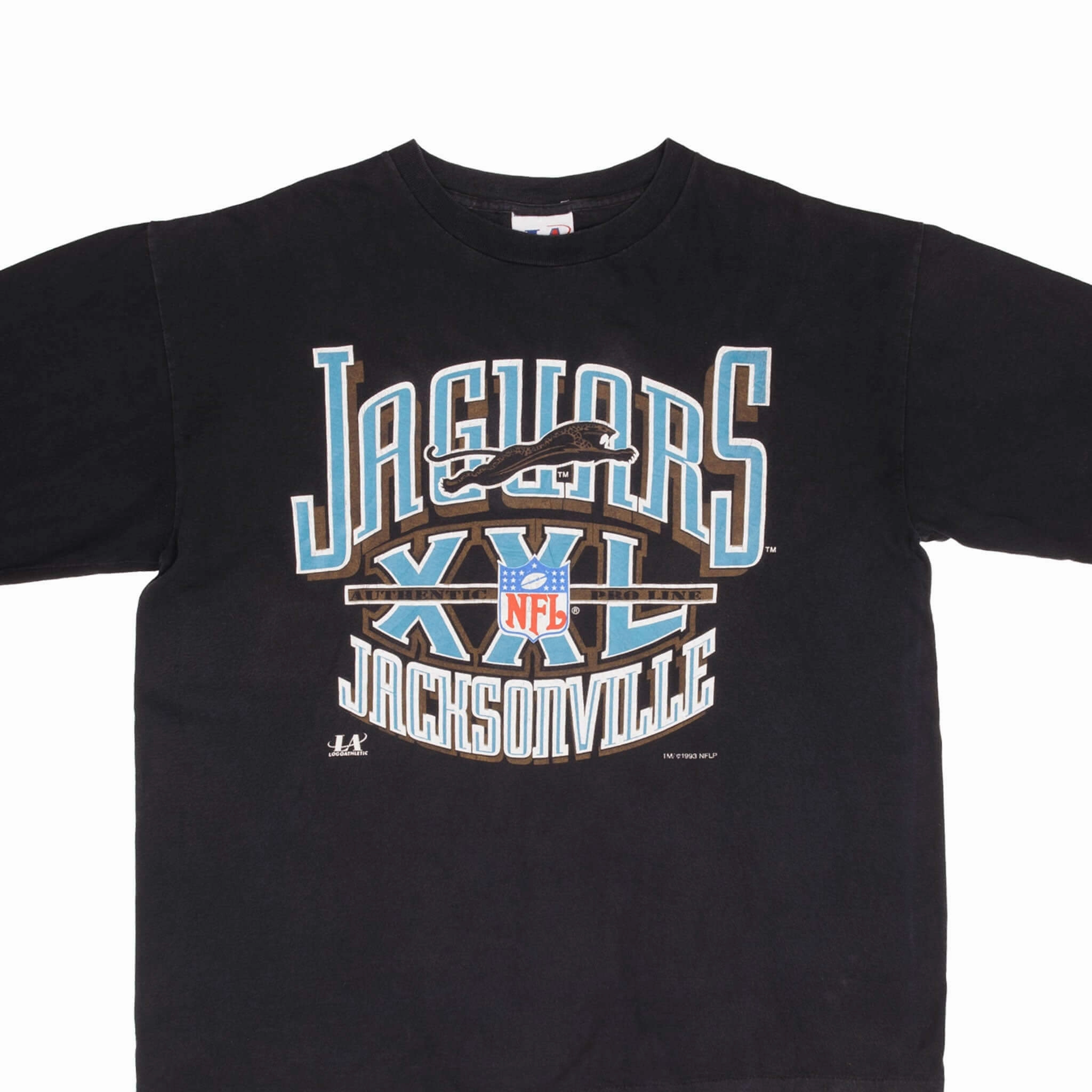 Active Essentials VINTAGE NFL JACKSONVILLE JAGUARS BANNED LOGO TEE SHIRT 1993 XL MADE IN USA