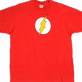 VINTAGE THE FLASH DC COMICS TEE SHIRT 1988 SIZE LARGE MADE IN USA Everyday Look Wear Casual Look