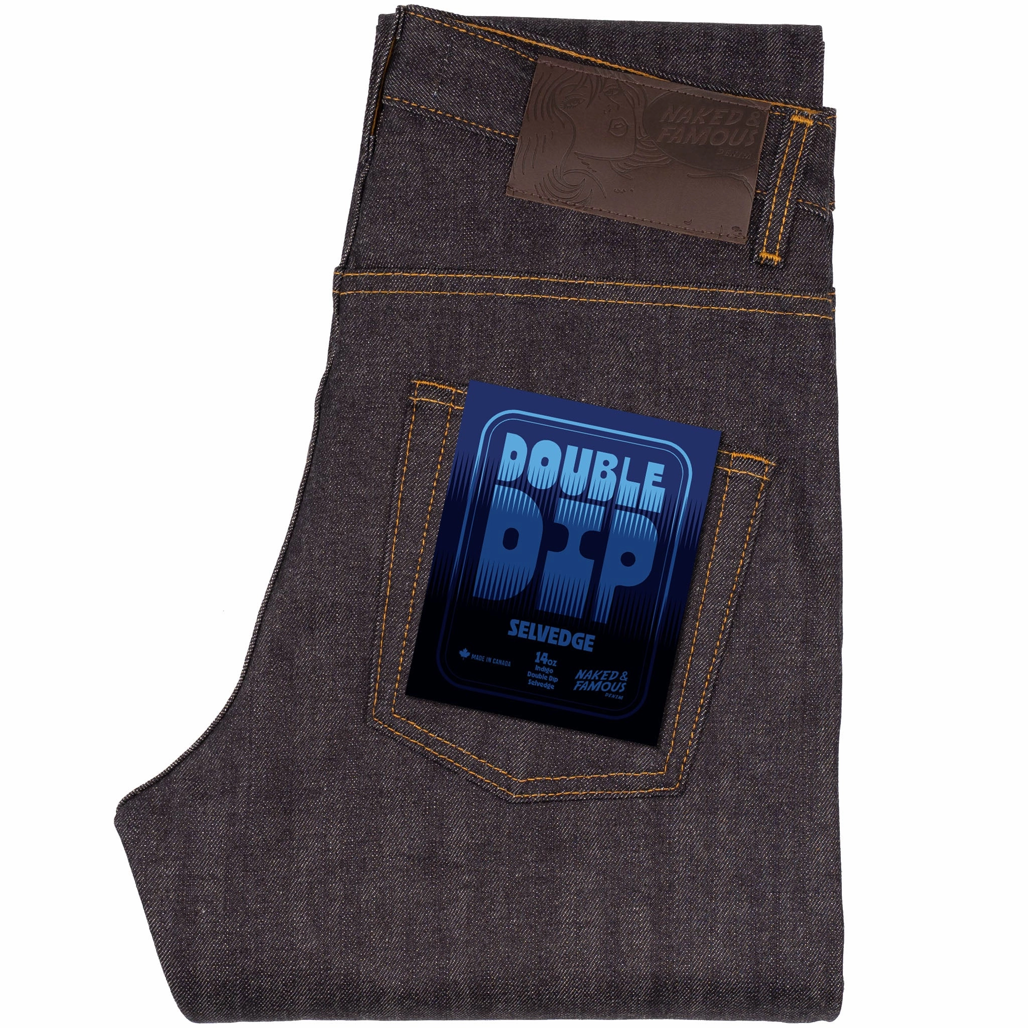 Smooth Creative Look Adult Fashion Easy Guy - Double Dip Selvedge - Indigo