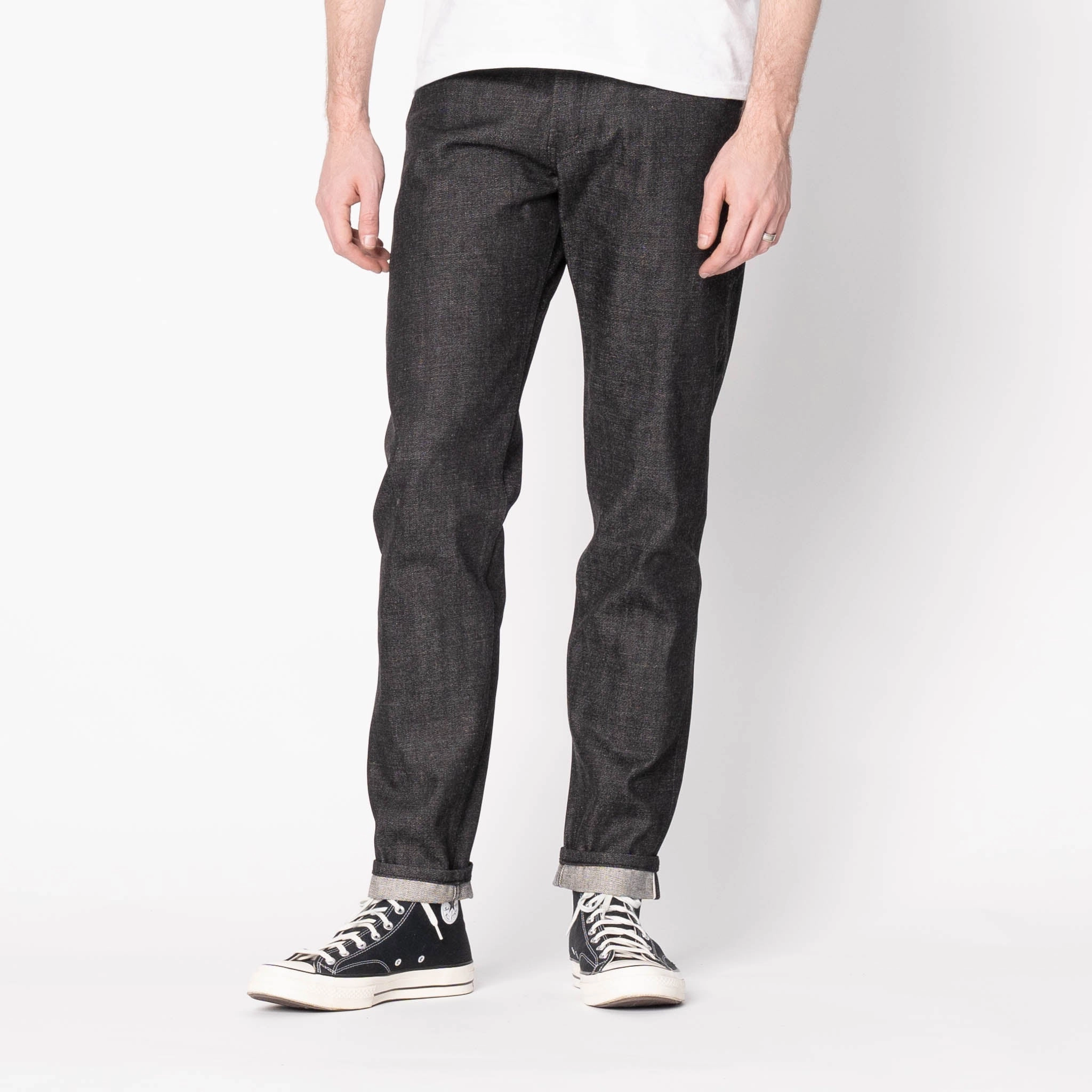 Modern Design Breathable Travel Outfit Brunch Outfit Easy Guy - Yatagarasu Selvedge - Black