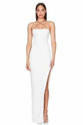 Elegant Mood Flow Sleeve Nookie Estella Gown - White