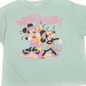 Tear Resistant Knit VINTAGE MICKEY AND MINNIE TEE SHIRT SIZE MEDIUM MADE IN USA 1980s