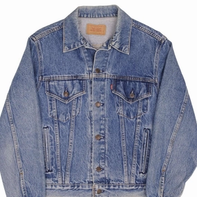 VINTAGE LEVIS TYPE 3 DENIM JACKET 4 POCKETS 1980S SIZE 42R MADE IN USA Winter Outerwear Serve