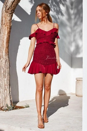 Trendy Vibes Lizzie Dress - Red (Final Sale)