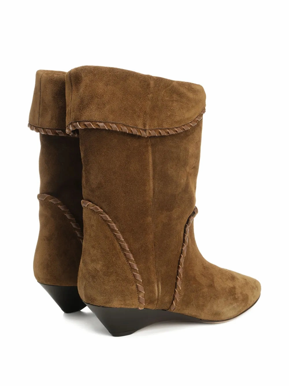 Mixed Textures Edoa Boots in Light Bronze