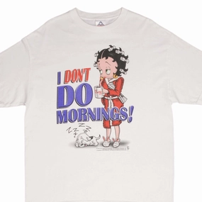 VINTAGE BETTY BOOP I DON'T DO MORNING TEE SHIRT 2002 SIZE XL hiking clothes