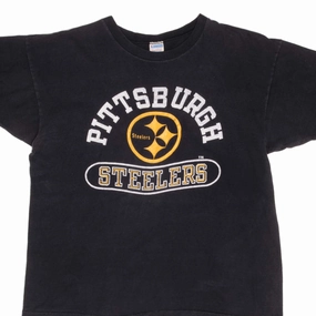 VINTAGE CHAMPION NFL PITTSBURGH STEELERS TEE SHIRT 1980S LARGE MADE IN USA Relaxed Everyday Wear