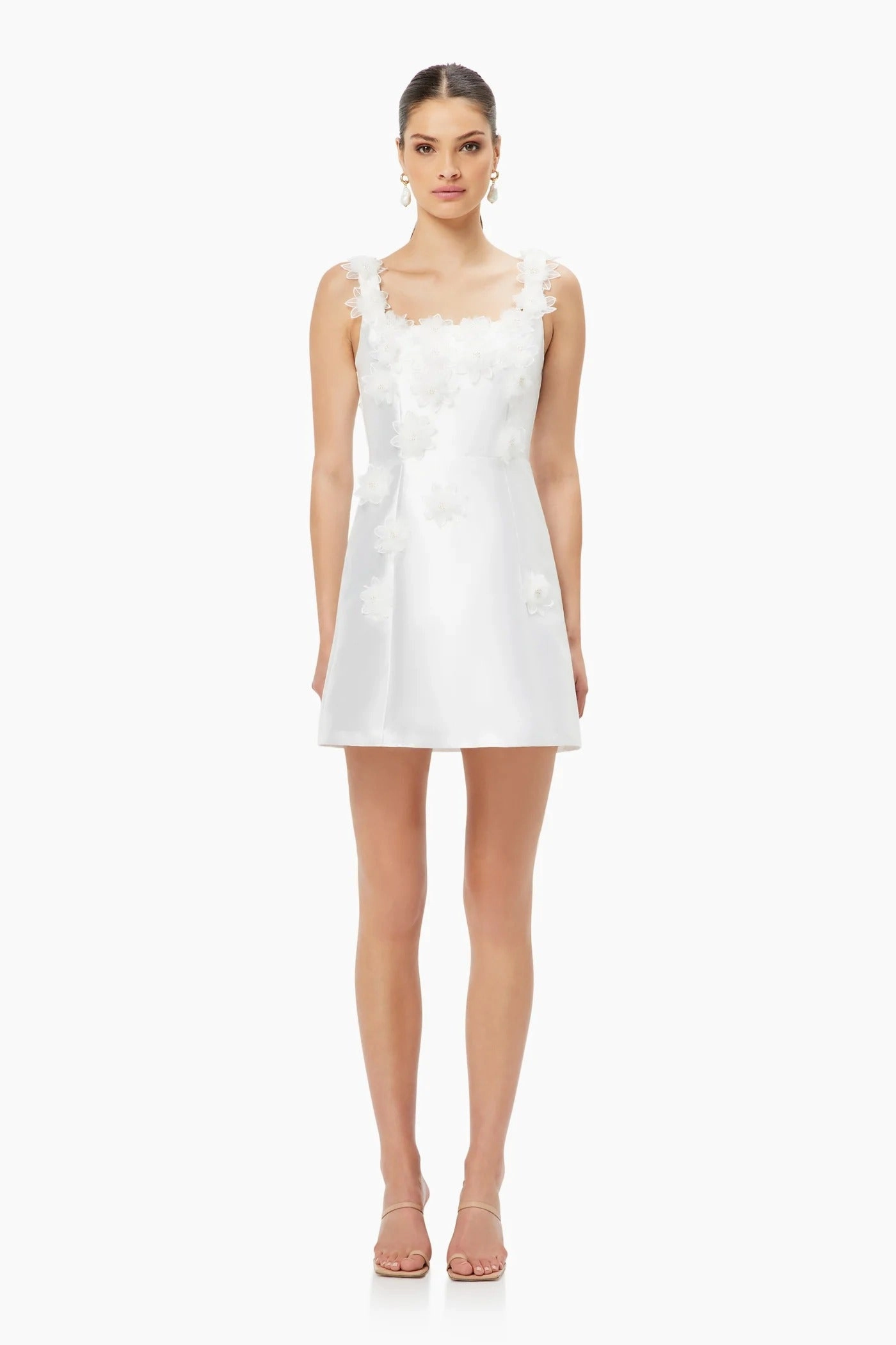 Elder Dress - White Travel Option Garden-Party