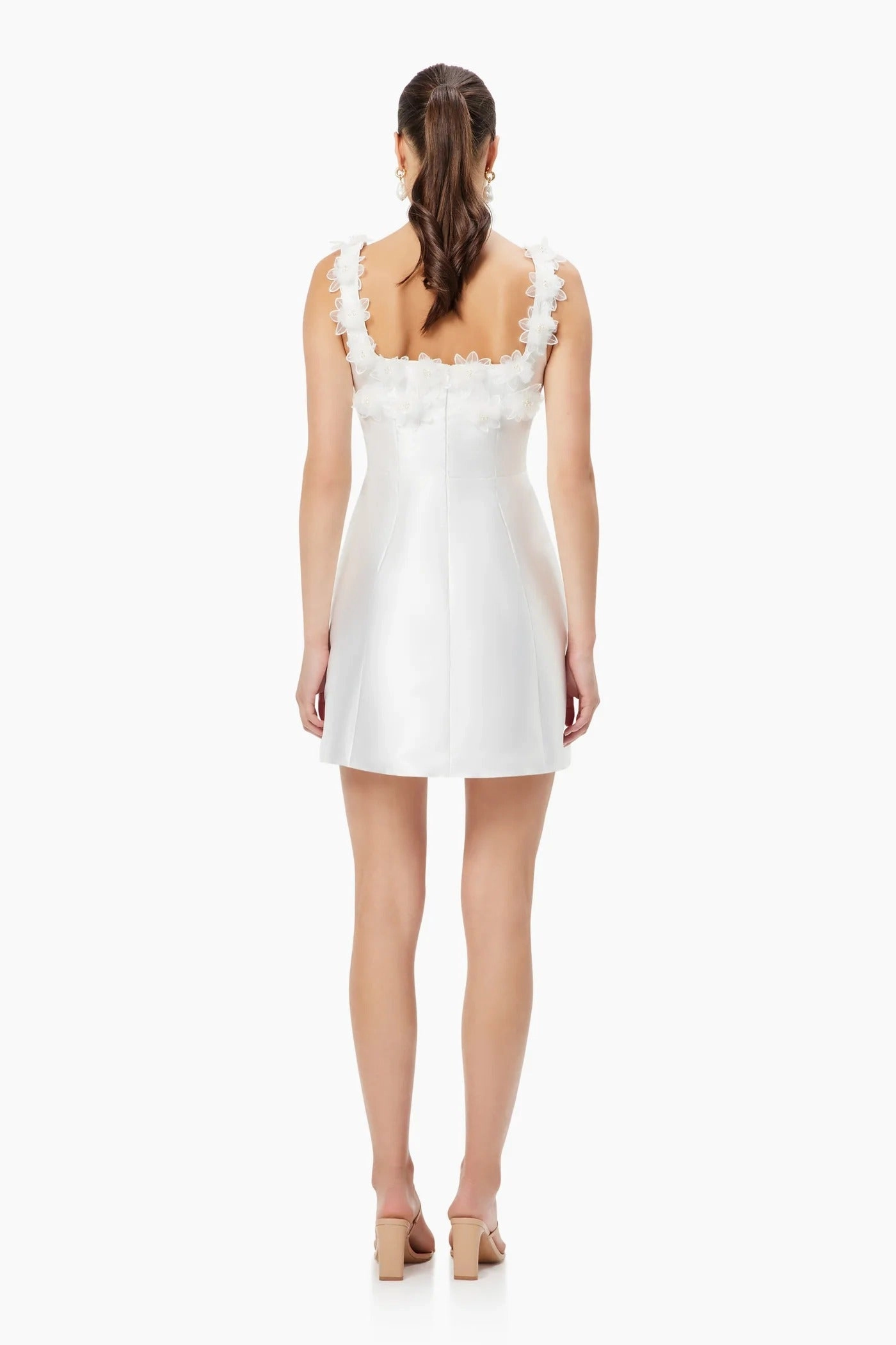 Elder Dress - White Soft-touch daywear