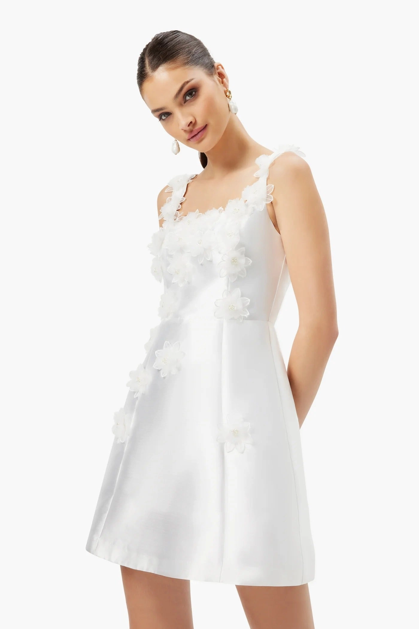 Flexible Design Elder Dress - White