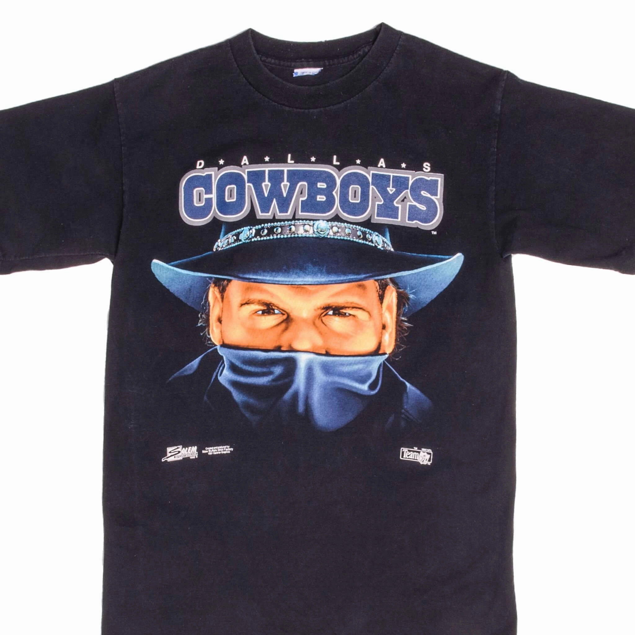 Casual Touch Lace trim VINTAGE NFL DALLAS COWBOYS TEE SHIRT 1992 SMALL MADE USA