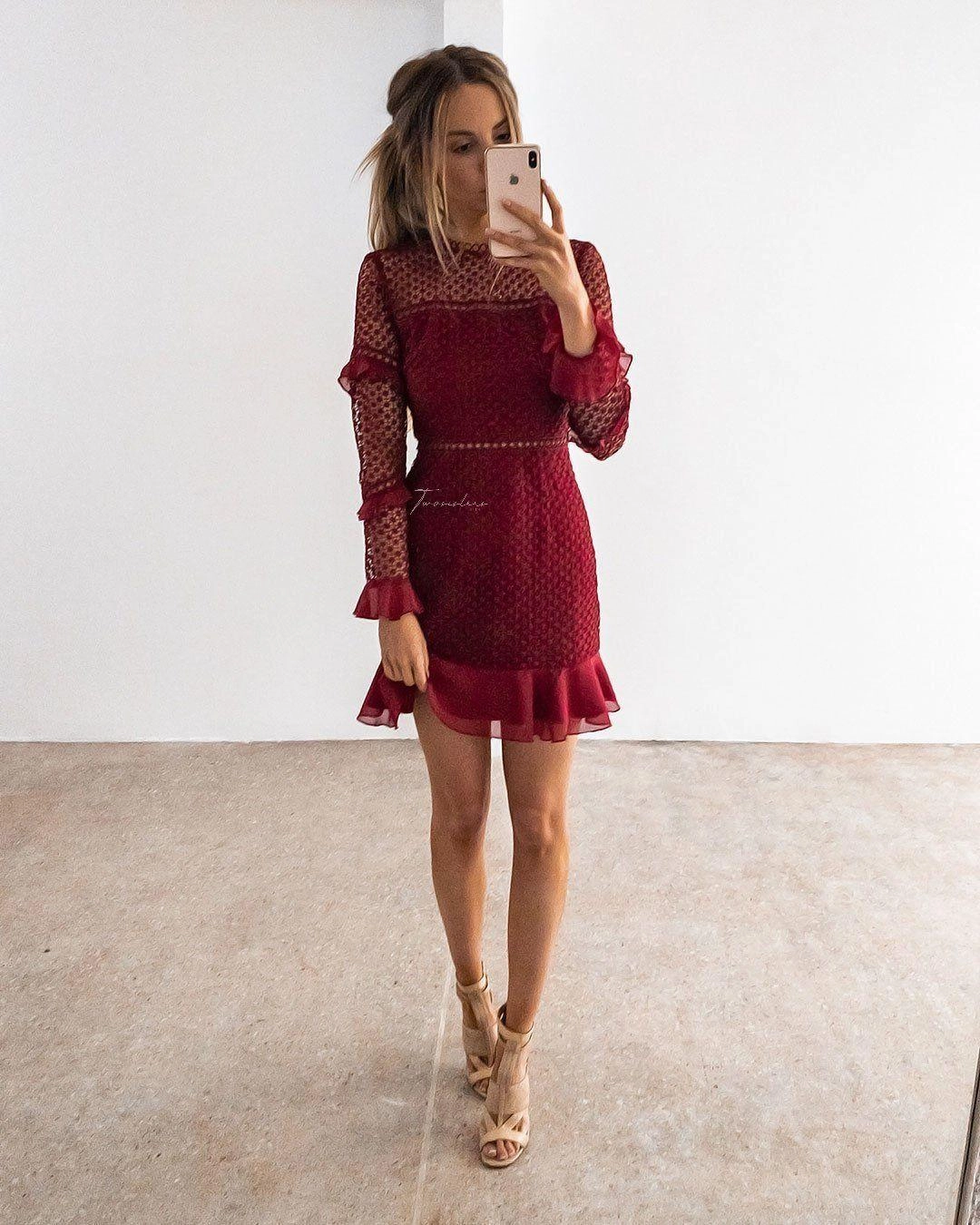 Casual event dress Parson Dress - Red