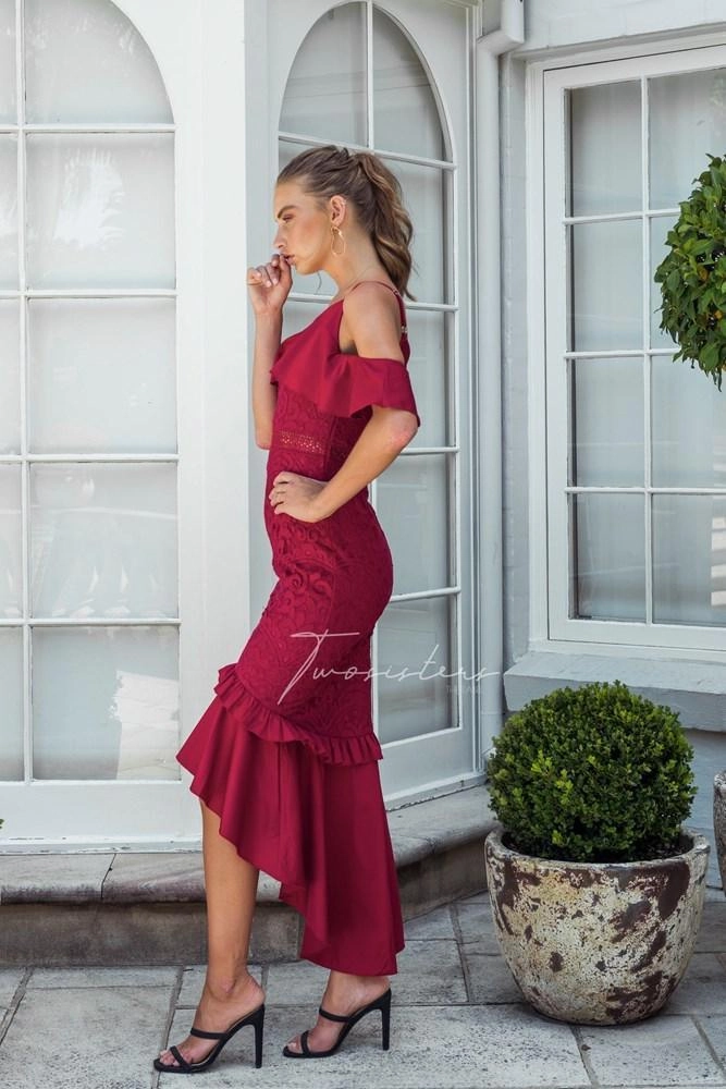 Easy Vibe Street Flex Victoria Dress - Red (Final Sale)