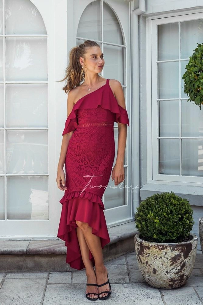 Warm Touch Perfect Length Victoria Dress - Red (Final Sale)