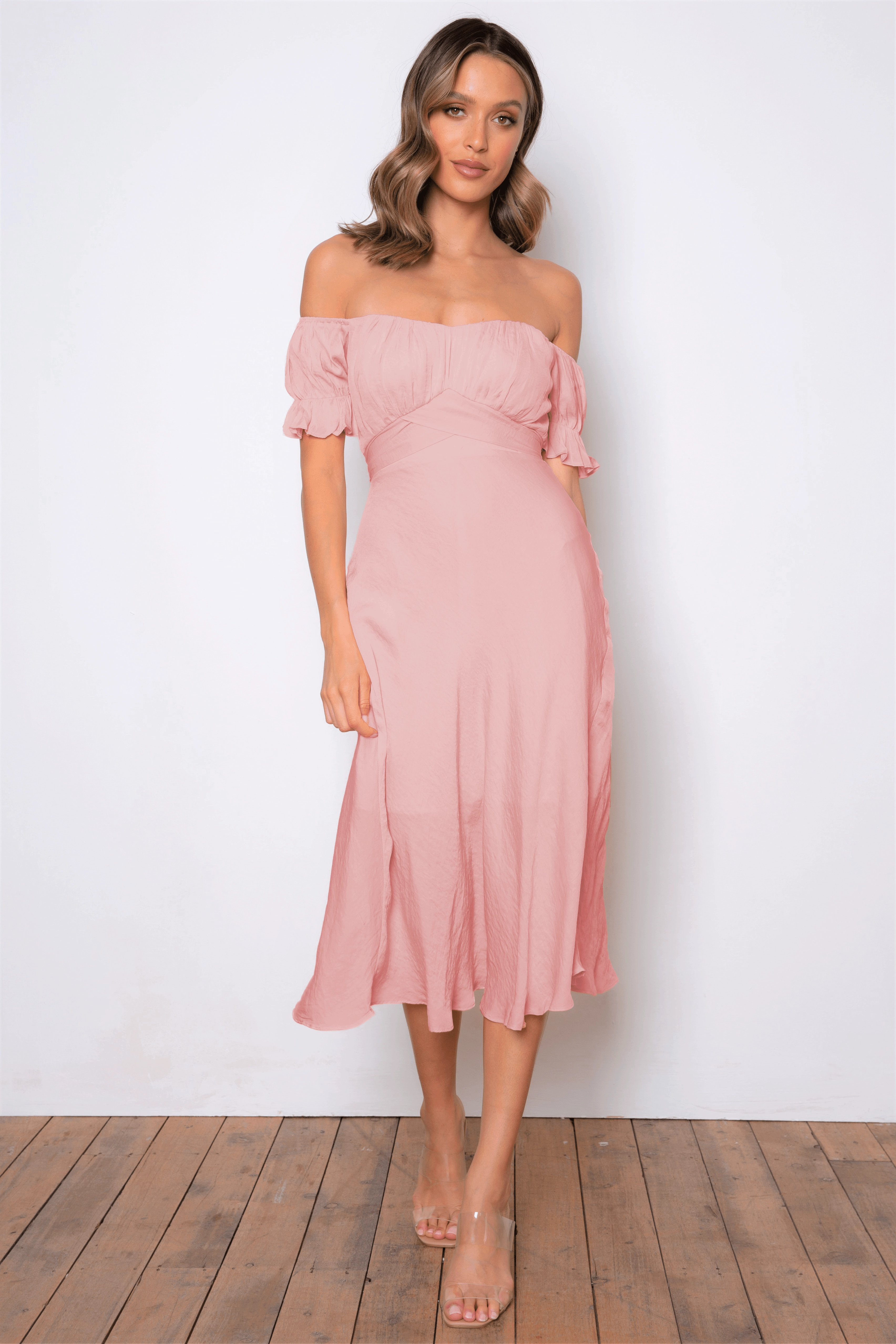 Samantha Dress - Blush Smart Fit Beaded-Edge