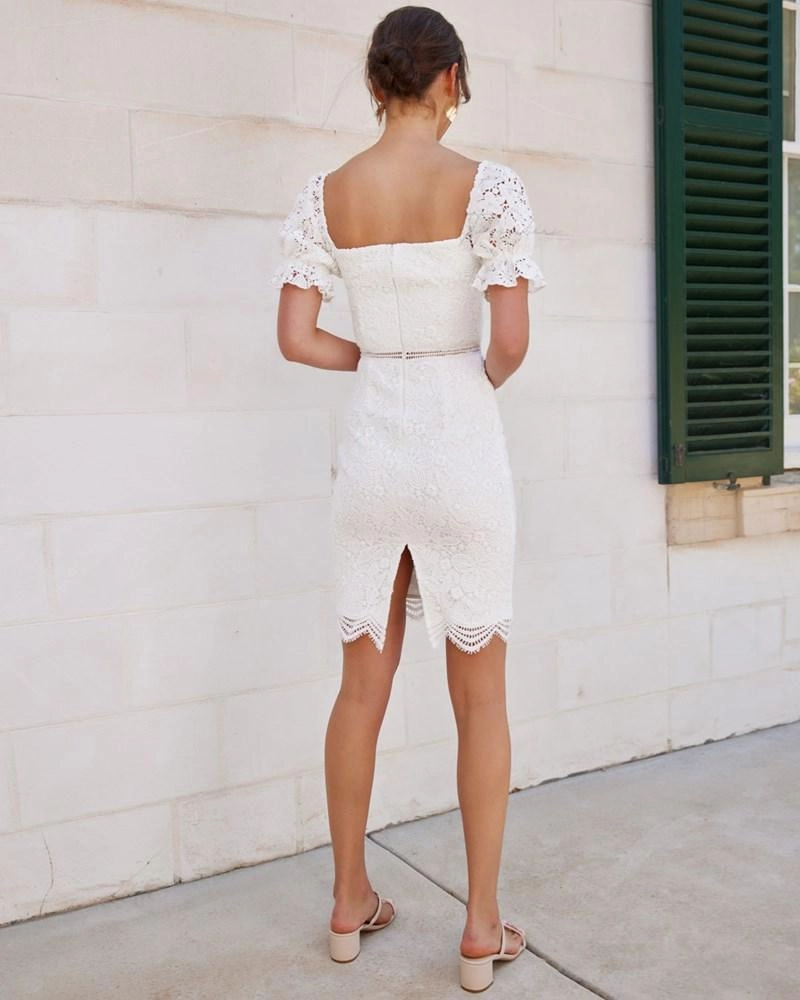 Ellington Lace Dress - White Polished Mood Sun-Protective