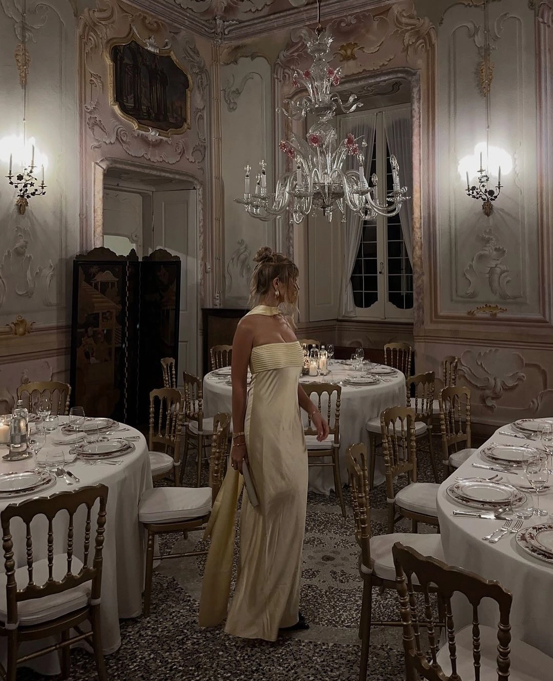 Elsa Maxi Dress - Lemon Silk Flow