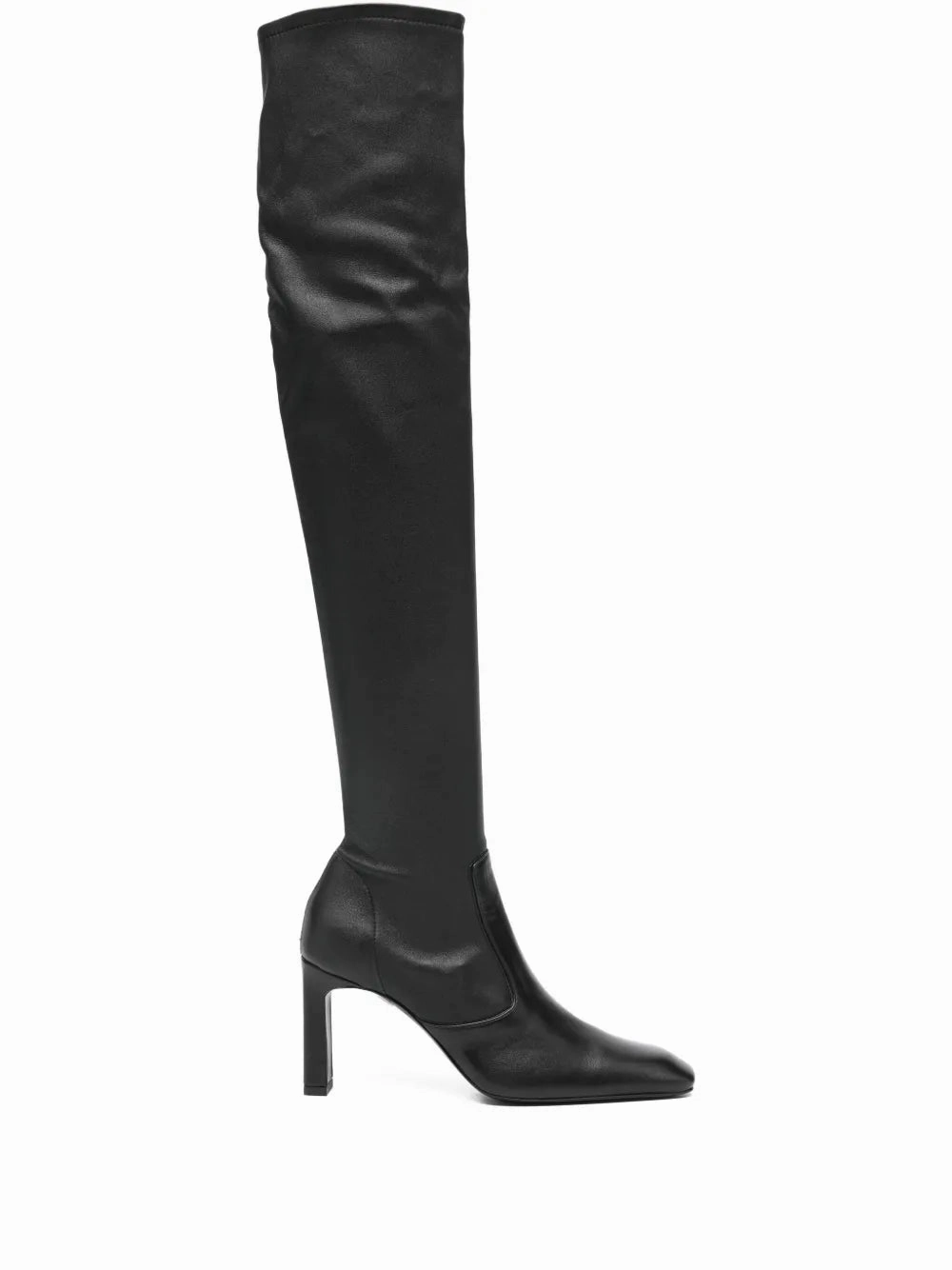 Over-the-knee Boot in Black Wild Edge Sleek Fit