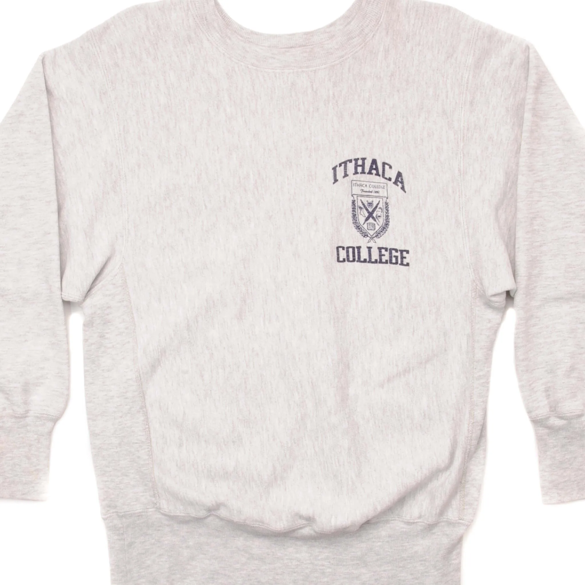 VINTAGE CHAMPION REVERSE WEAVE ITHACA COLLEGE SWEATSHIRT 1990-MID 1990??S SIZE MEDIUM MADE IN USA Comfy Vibe