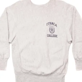 VINTAGE CHAMPION REVERSE WEAVE ITHACA COLLEGE SWEATSHIRT 1990-MID 1990??S SIZE MEDIUM MADE IN USA Comfy Vibe