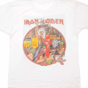 VINTAGE IRON MAIDEN TEE SHIRT 1990 SIZE LARGE Casual Choice Wear