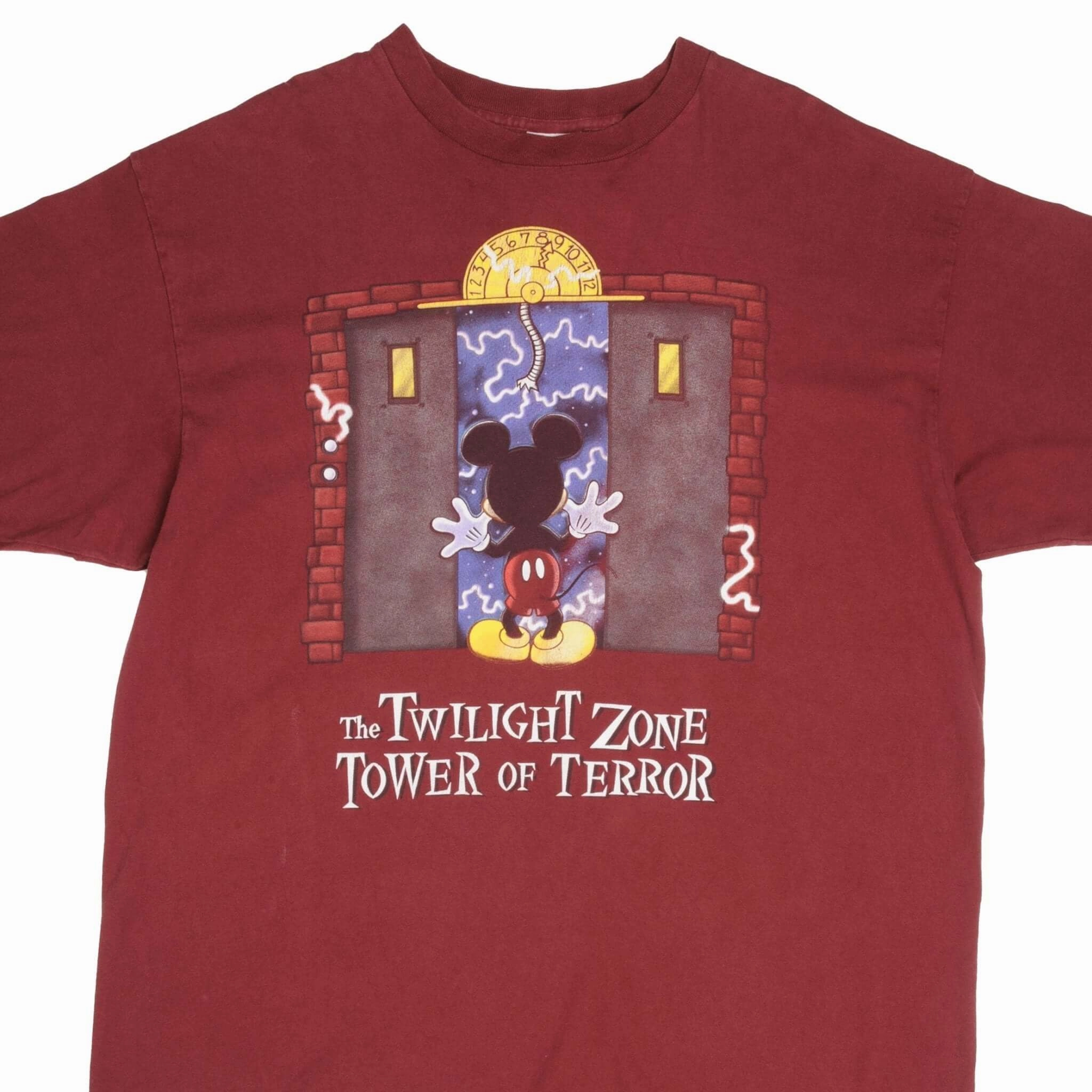 Comfortable Fit Wear Weekend Style VINTAGE DISNEY THE TWILIGHT ZONE TOWER OF TERROR 1990S TEE SHIRT 2XL MADE IN USA