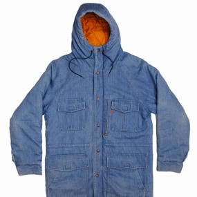 VINTAGE LEVIS COAT SIZE MEDIUM MADE IN USA ORANGE TAB 1970S Nail-clipper Infatuation