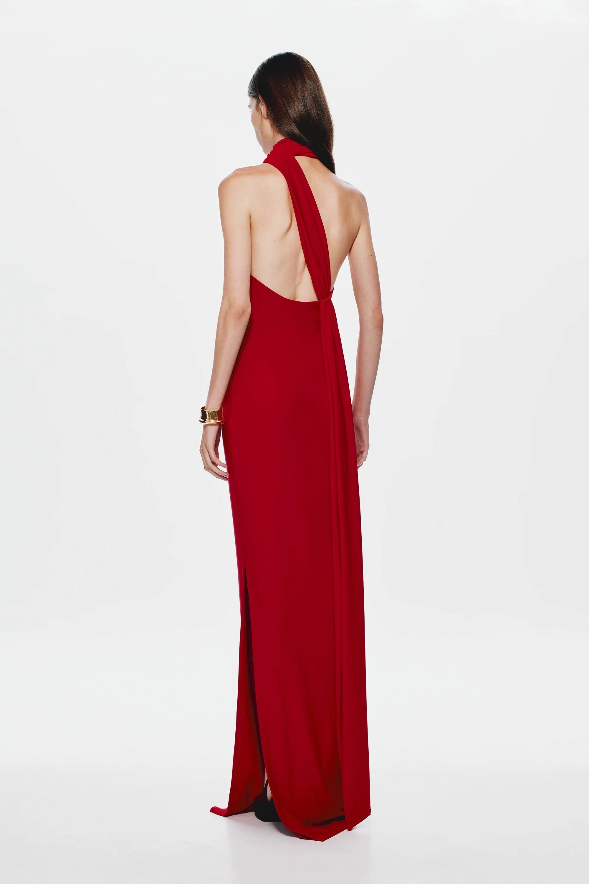 Misha Nicolette Jersey Maxi Dress - Cherry Basic Cool