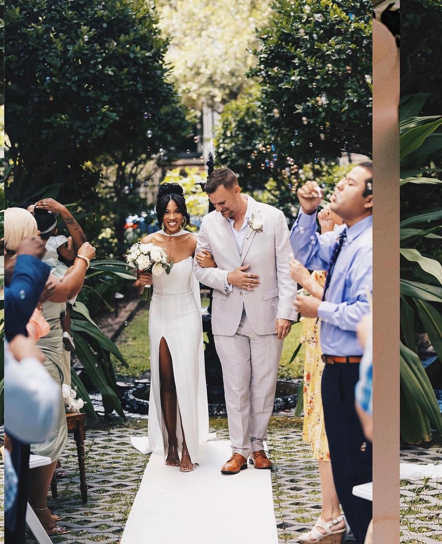 Edge Shape Leyla Dress - White