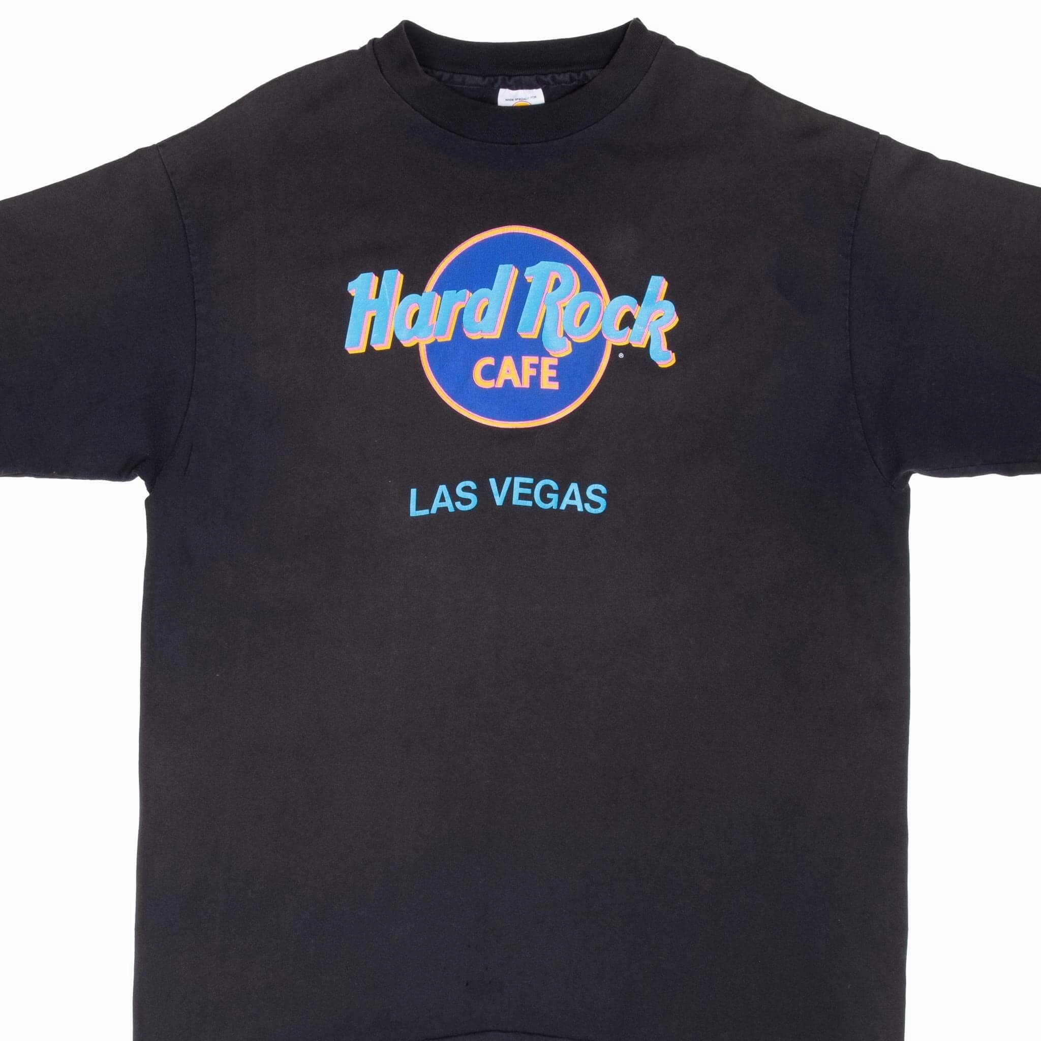 VINTAGE HARD ROCK CAFE LAS VEGAS TEE SHIRT 1990S LARGE MADE IN USA futuristic