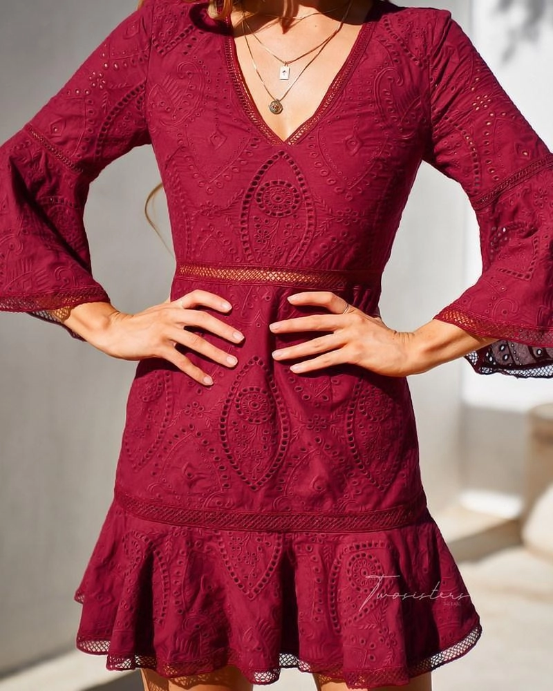 DurableStitching Courtney Dress - Red