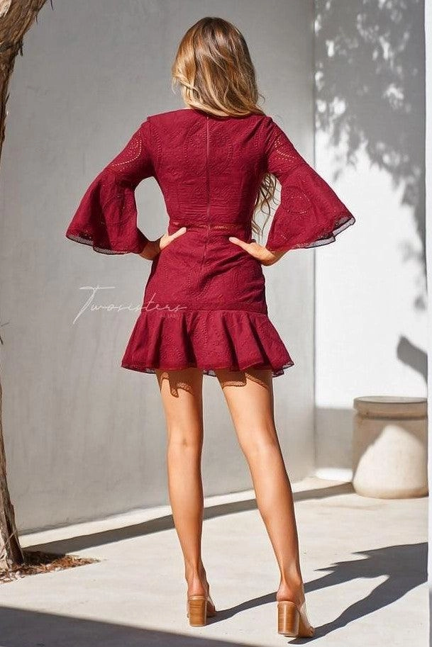 Sophisticated Look Courtney Dress - Red