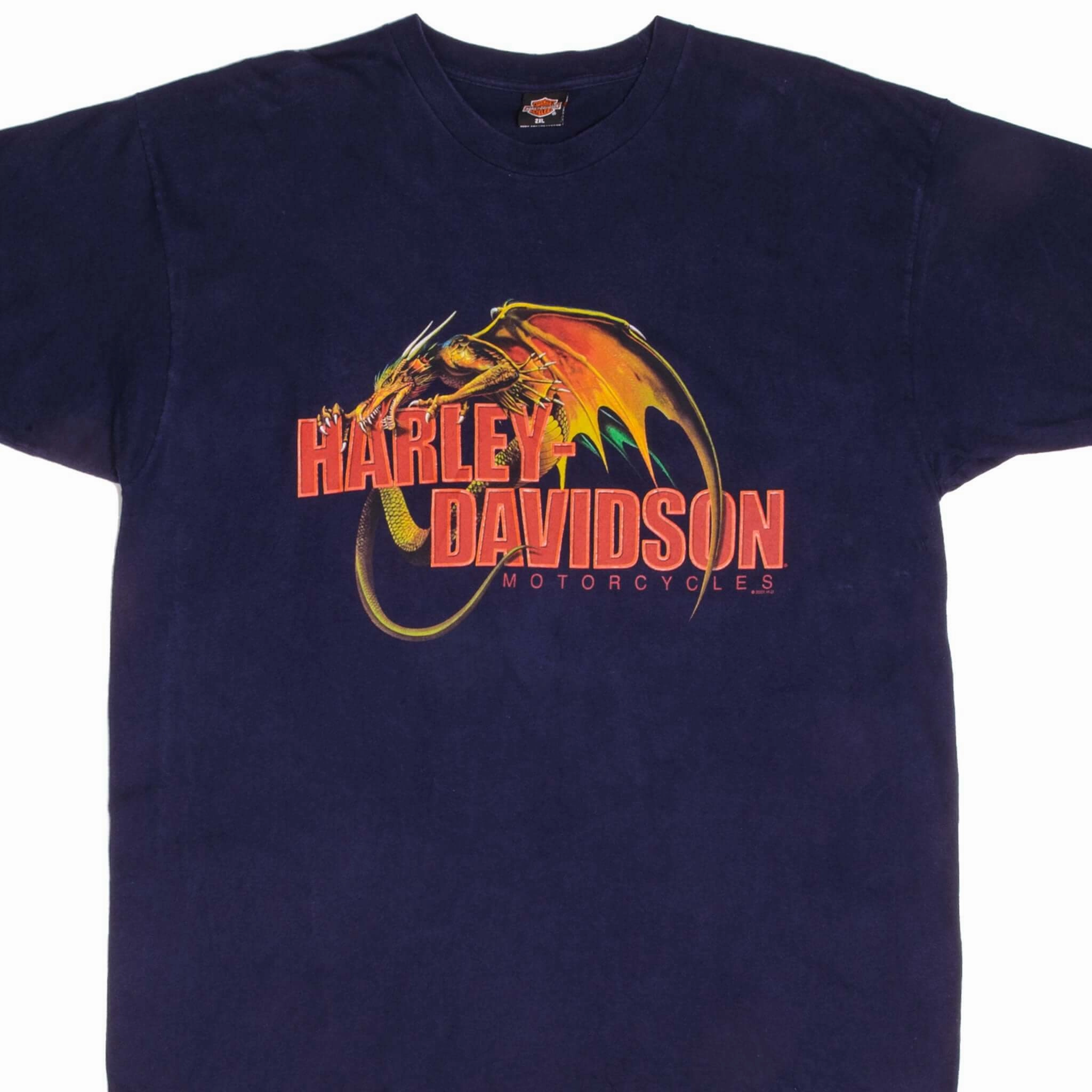 Moisture Wicking Fabric VINTAGE HARLEY DAVIDSON DRAGON 2001 TEE SHIRT SIZE XL MADE IN USA