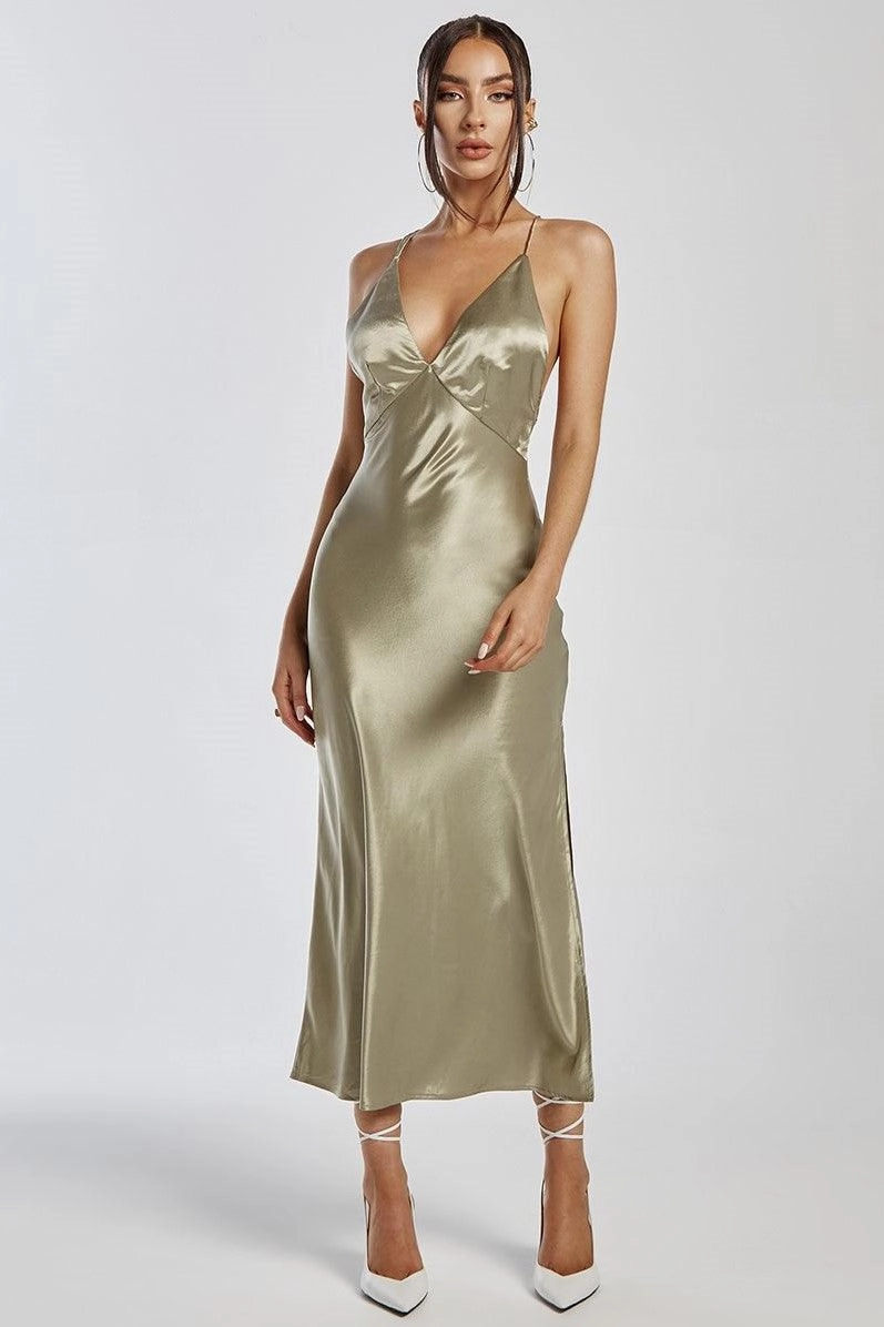 Sariah Slip Dress - Sage Fresh Motion