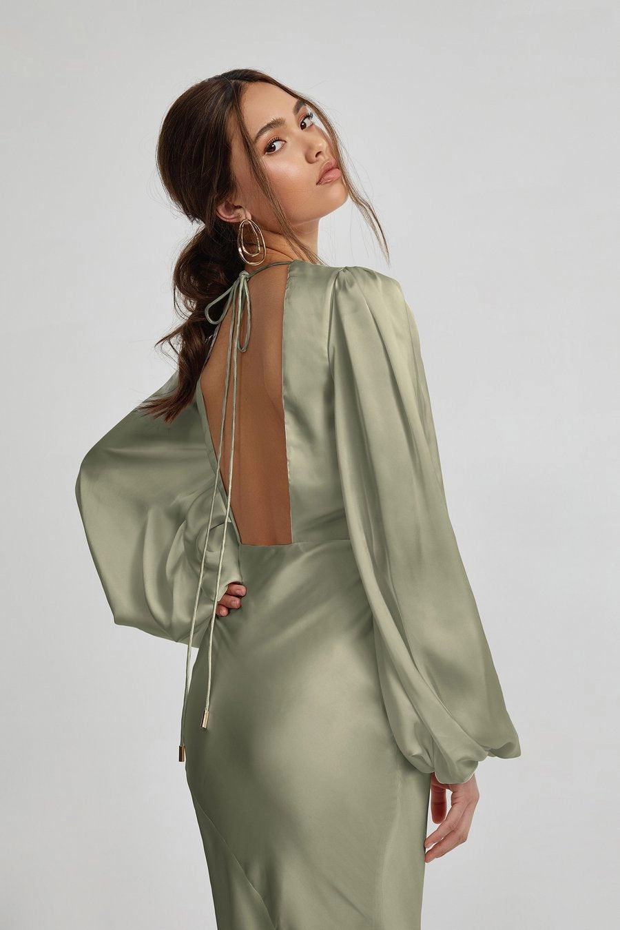 India Dress - Sage Adjustable Straps