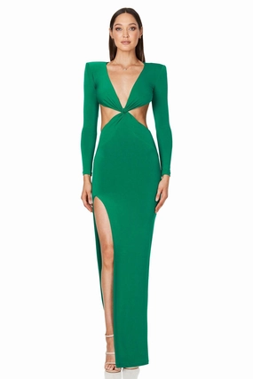 Soft Outfit Breathable Style Nookie Jewel Gown - Emerald