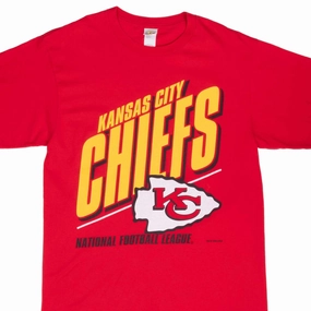 VINTAGE NFL KANSAS CITY CHIEFS 1994 TEE SHIRT MEDIUM Easy Care Fabric Street Casual