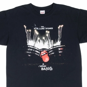 Vintage Wash Effect VINTAGE THE ROLLING STONES A BIGGER BANG 2006 TEE SHIRT LARGE